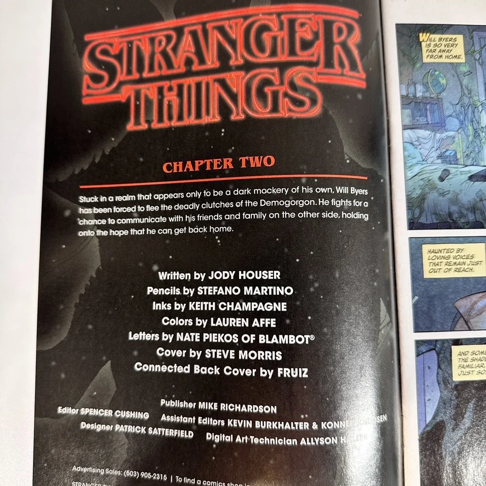 Stranger Things Comic Books Dark Horse 2018 Season One Variant Covers Lot of 6